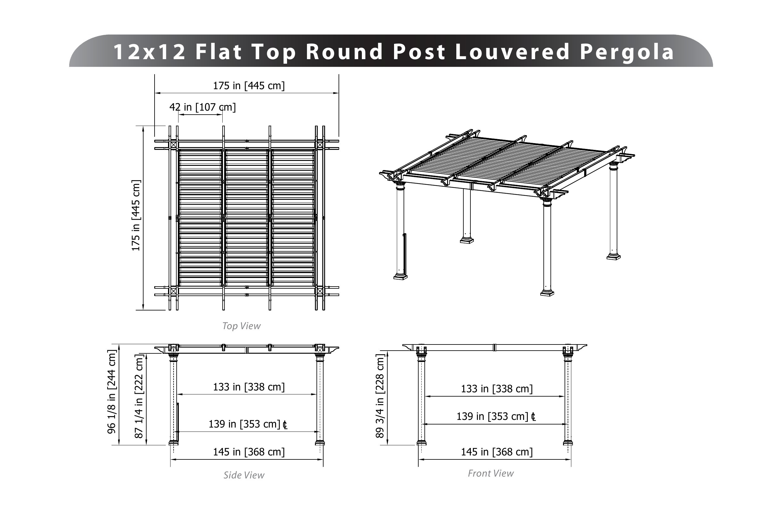 Aberdeen Louvred Pergola Image