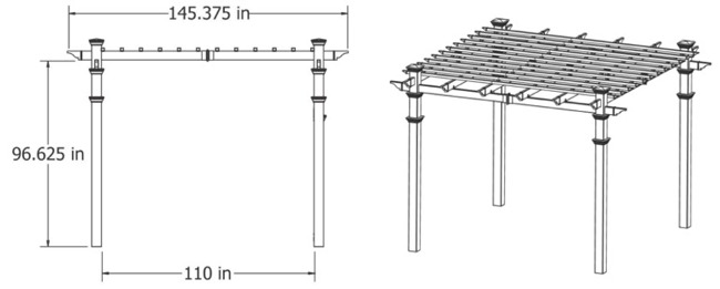 Arcadia Pergola Specifications