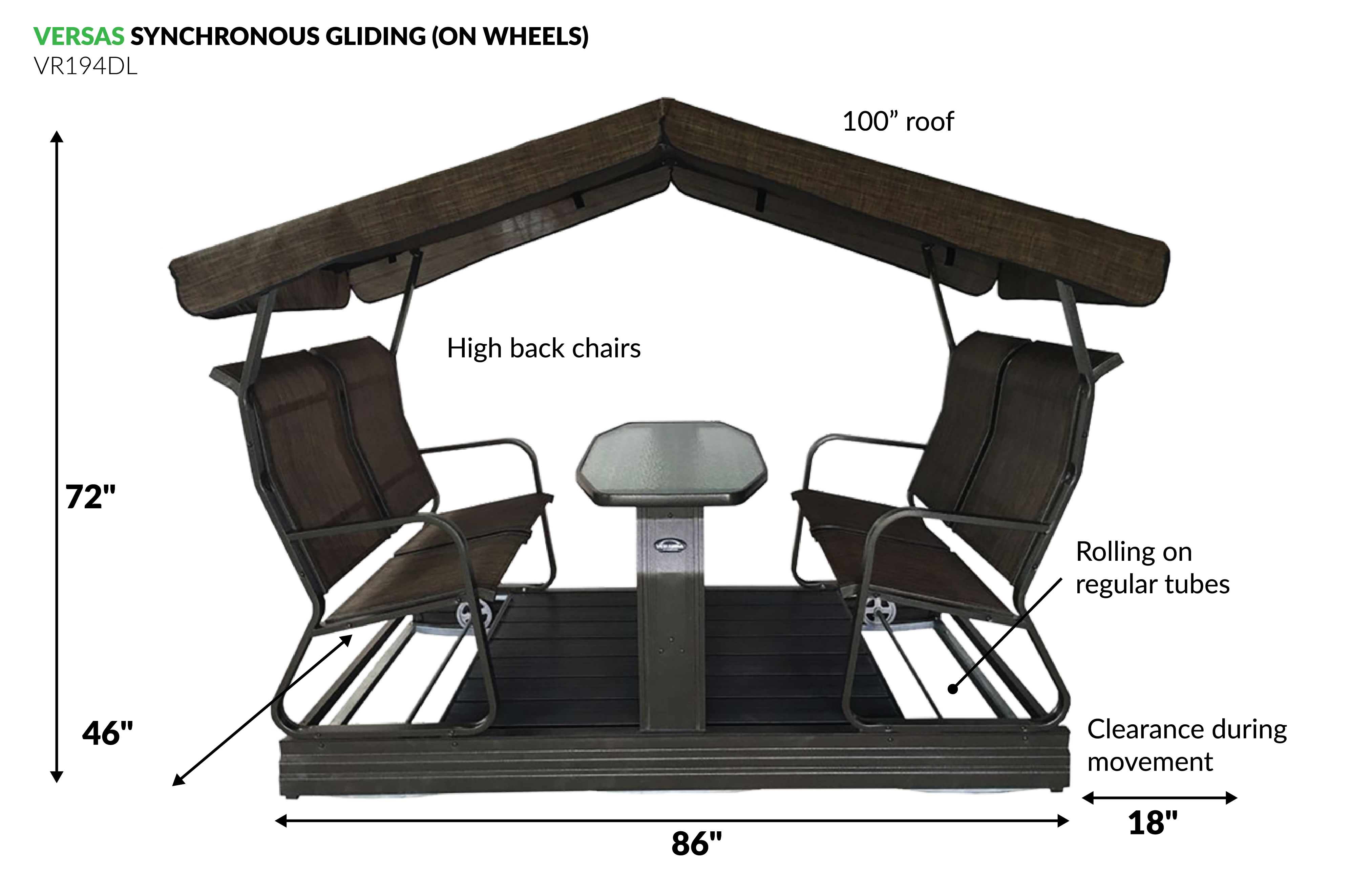 Kaza Independent Swing Glider