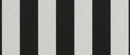Sunbrella® Beaufort Black White 6 Bar  5704