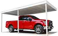 Wall Attached 10x20 Steel Carport