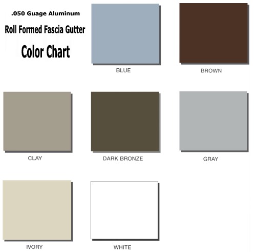 front fascia gutter colors