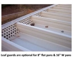 aluminum pan leaf guard