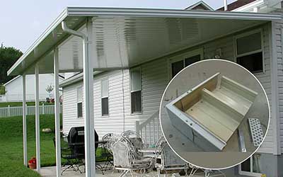 Flat Pan Hard Top Patio Covers